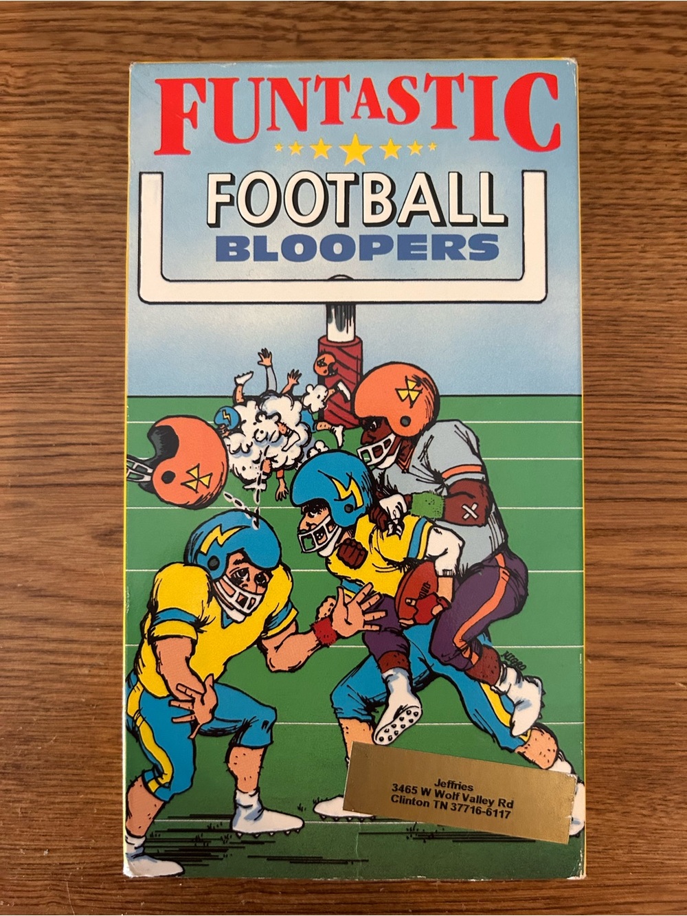 Funstastic Football Bloopers VHS tape - Vintage Style